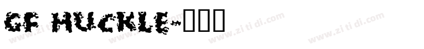 gf huckle字体转换